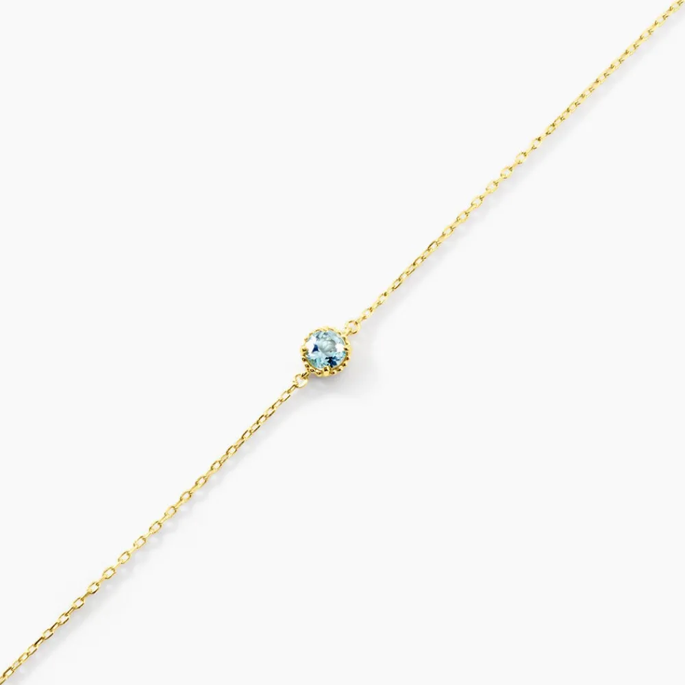 Marc Orian Bracelets|Idées Cadeaux Femme > Bracelet Poem Argent Jaune Topaze Bleu Sky