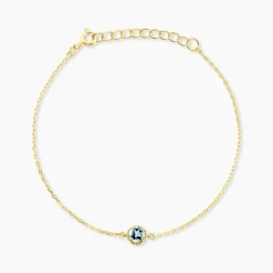 Marc Orian Bracelets|Idées Cadeaux Femme > Bracelet Poem Argent Jaune Topaze Bleu Sky