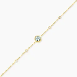 Marc Orian Bracelets|Bijoux Fantaisie > Bracelet Poem Argent Jaune Topaze Oxyde De Zirconium