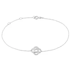Bracelet Pollya Or Blanc Diamant