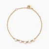 Bracelet Poésie Rosée Plaque Or Jaune Oxyde De Zirconium