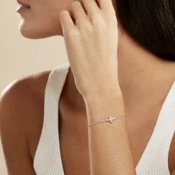Marc Orian Bijoux Zirconium|Bijoux Croix > Bracelet Priscus Argent Blanc Oxyde De Zirconium