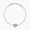 Marc Orian Bijoux Zirconium|Bracelets Chaînes > Bracelet Reflets Romantiques Argent Rose Oxyde De Zirconium