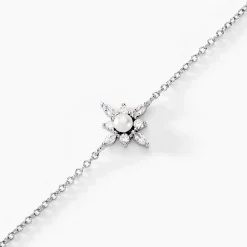 Bracelet Rhoda Argent Blanc Perle De Culture Oxyde De Zirconium