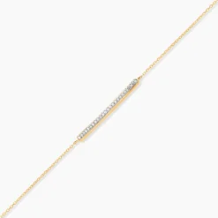 Bracelet Sahteene Or Jaune Diamant