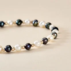 Bracelet Selsabile Or Jaune Perle De Culture