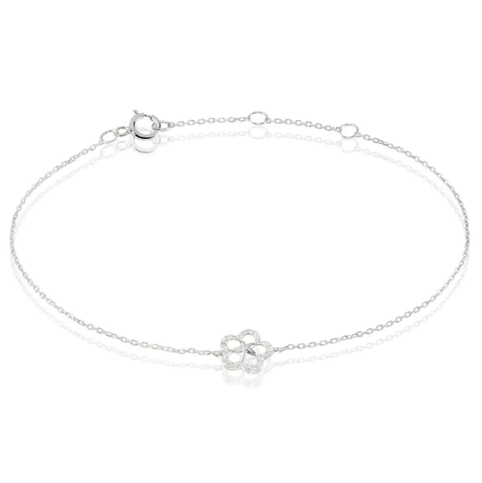 Bracelet Shareen Or Blanc Diamant