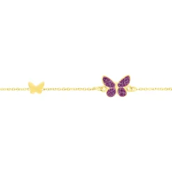 Marc Orian Bracelets Or|Bracelets Enfants > Bracelet Silia Papillon Or Jaune