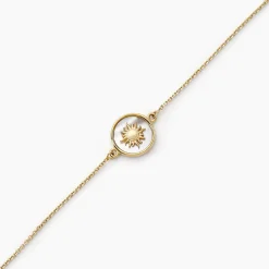 Marc Orian Bracelets Or|Bracelets > Bracelet Soleil Eternel Or Jaune Nacre