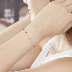 Marc Orian Bracelets Or|Bracelets > Bracelet Spya Infini Or Jaune Spinelle