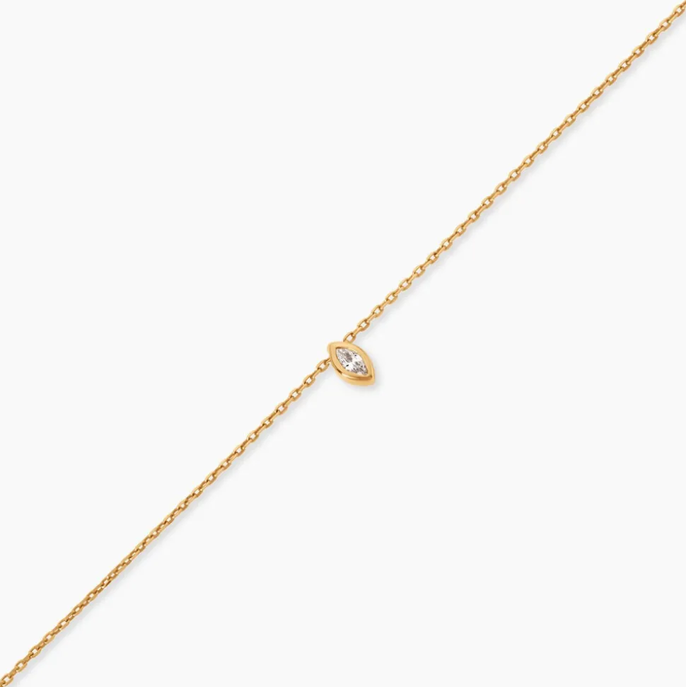 Bracelet Steffie Plaqué Or Jaune Oxyde De Zirconium