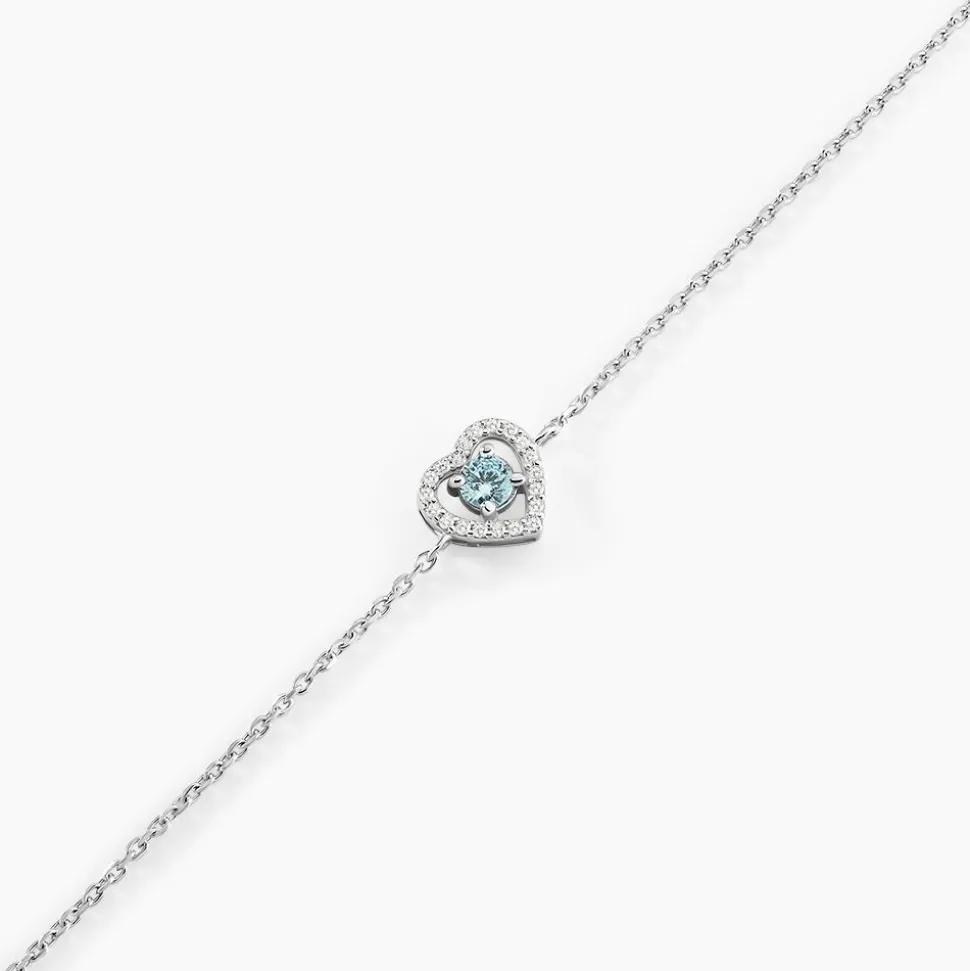 Bracelet Suzon Argent Blanc Oxyde De Zirconium