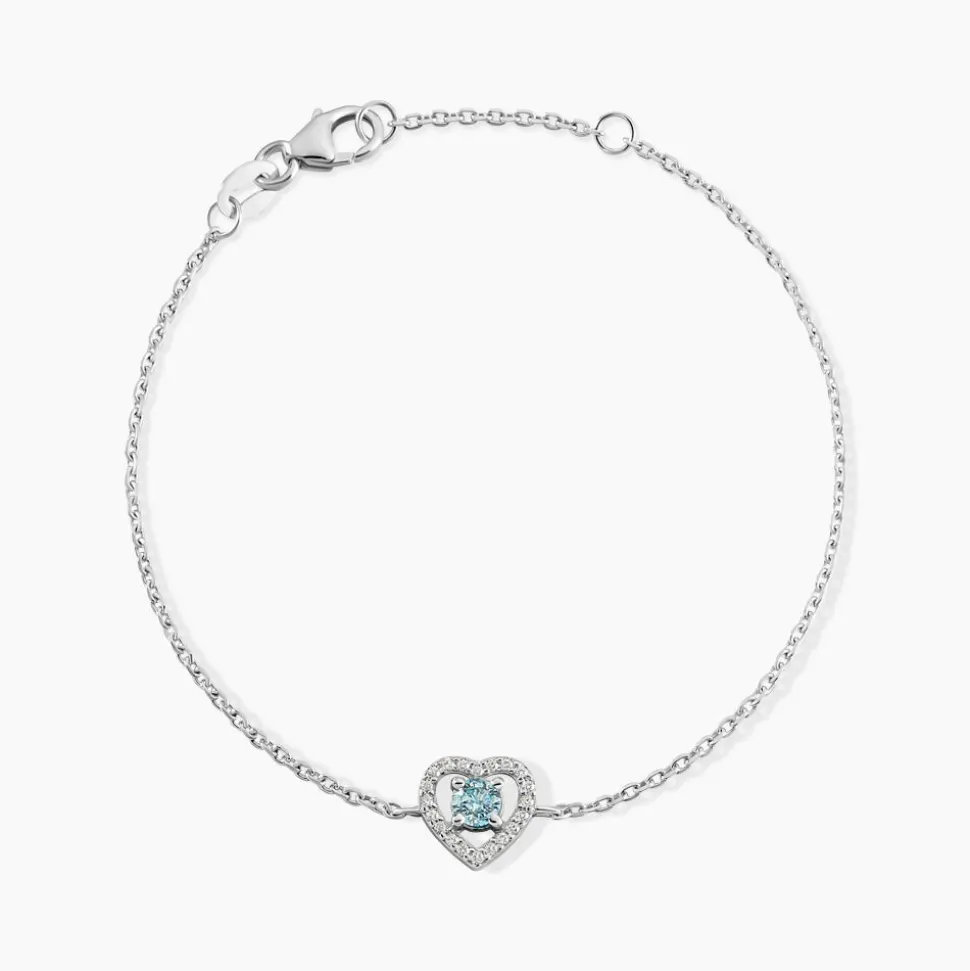 Bracelet Suzon Argent Blanc Oxyde De Zirconium