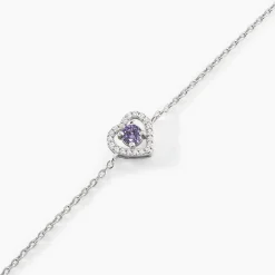 Bracelet Suzon Argent Blanc Oxyde De Zirconium