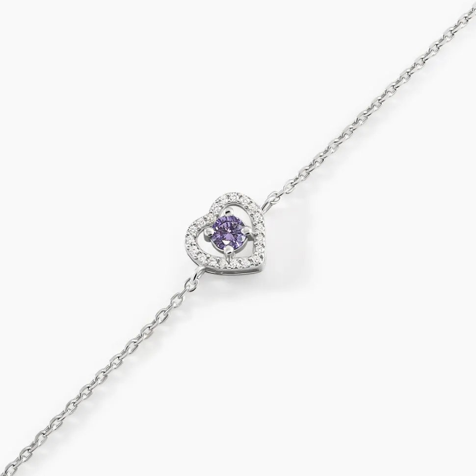 Bracelet Suzon Argent Blanc Oxyde De Zirconium