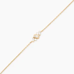 Bracelet Sya Plaqué Or Jaune Oxyde De Zirconium
