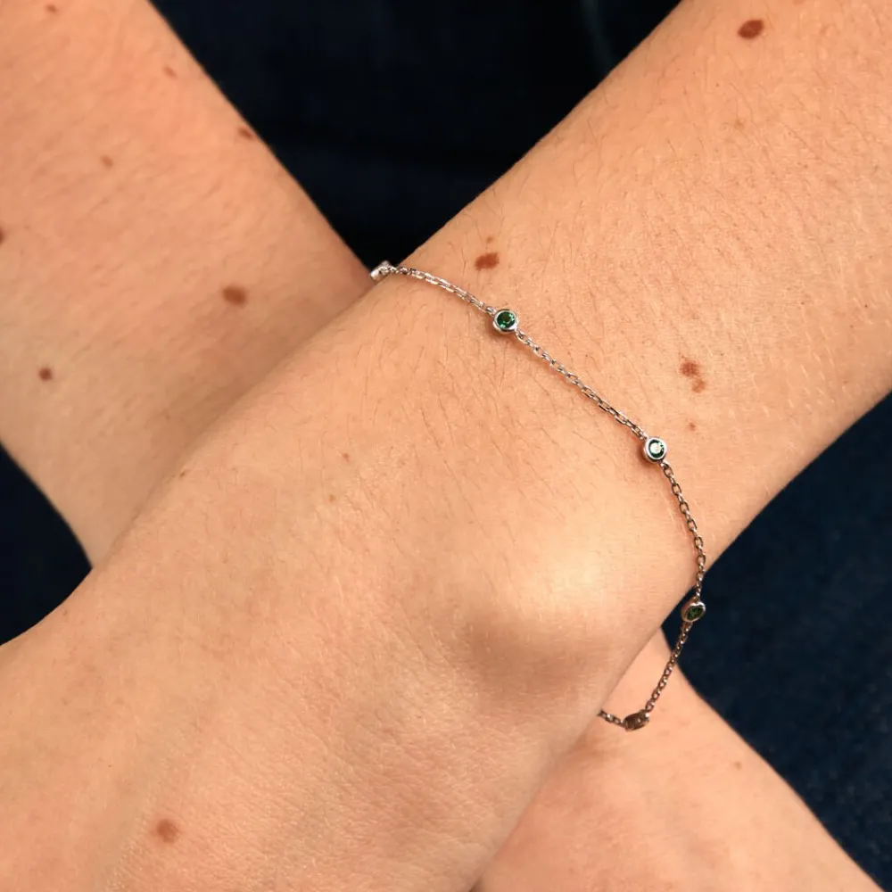 Marc Orian Bracelets|Bijoux Fantaisie > Bracelet Thesee Argent Blanc Spinelle