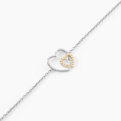 Bracelet Ticia Or Jaune Argent Blanc Oxyde De Zirconium