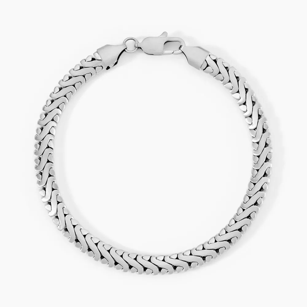 Marc Orian Bracelets Homme|Bracelets Acier Inoxydable > Bracelet Tim Acier Blanc