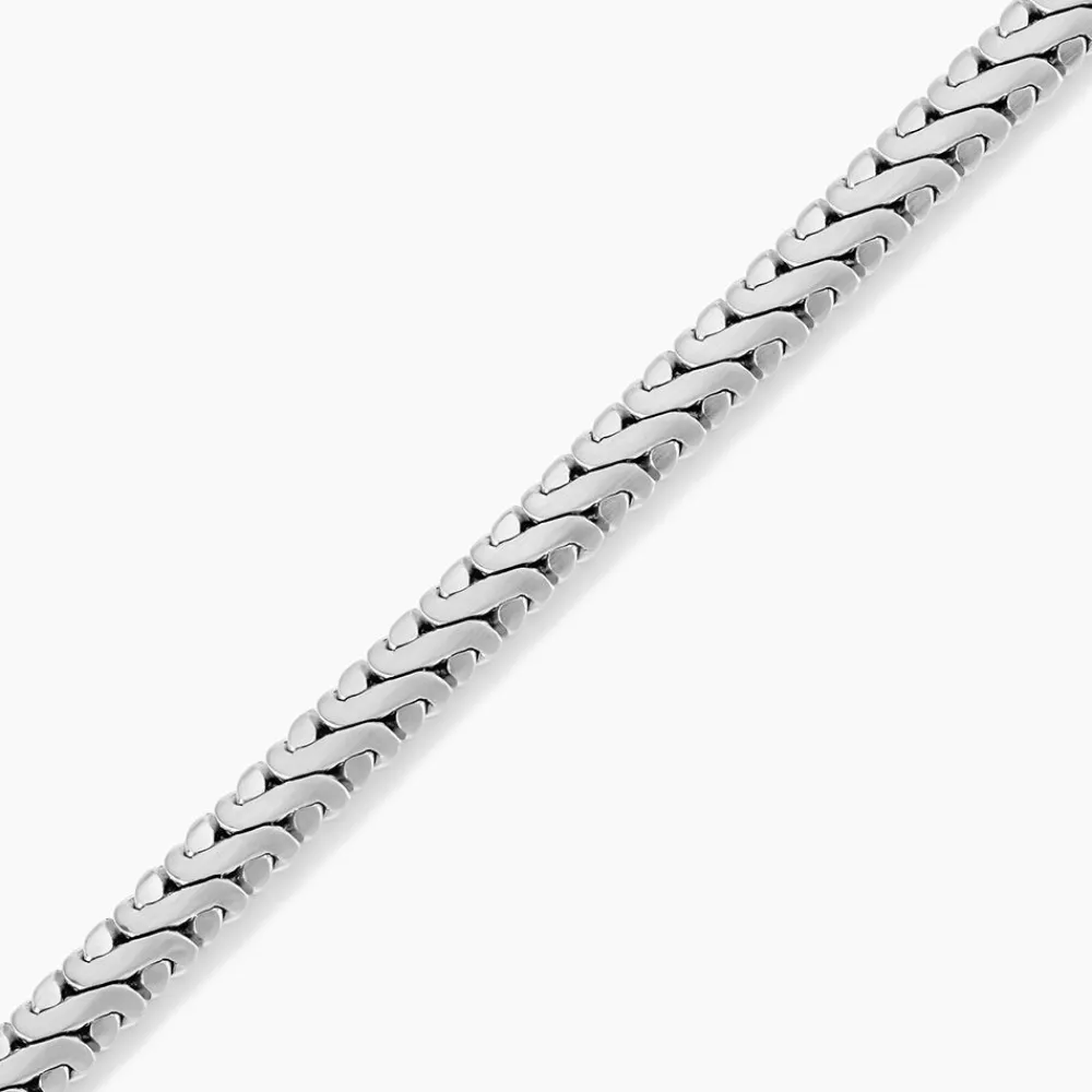 Marc Orian Bracelets Homme|Bracelets Acier Inoxydable > Bracelet Tim Acier Blanc