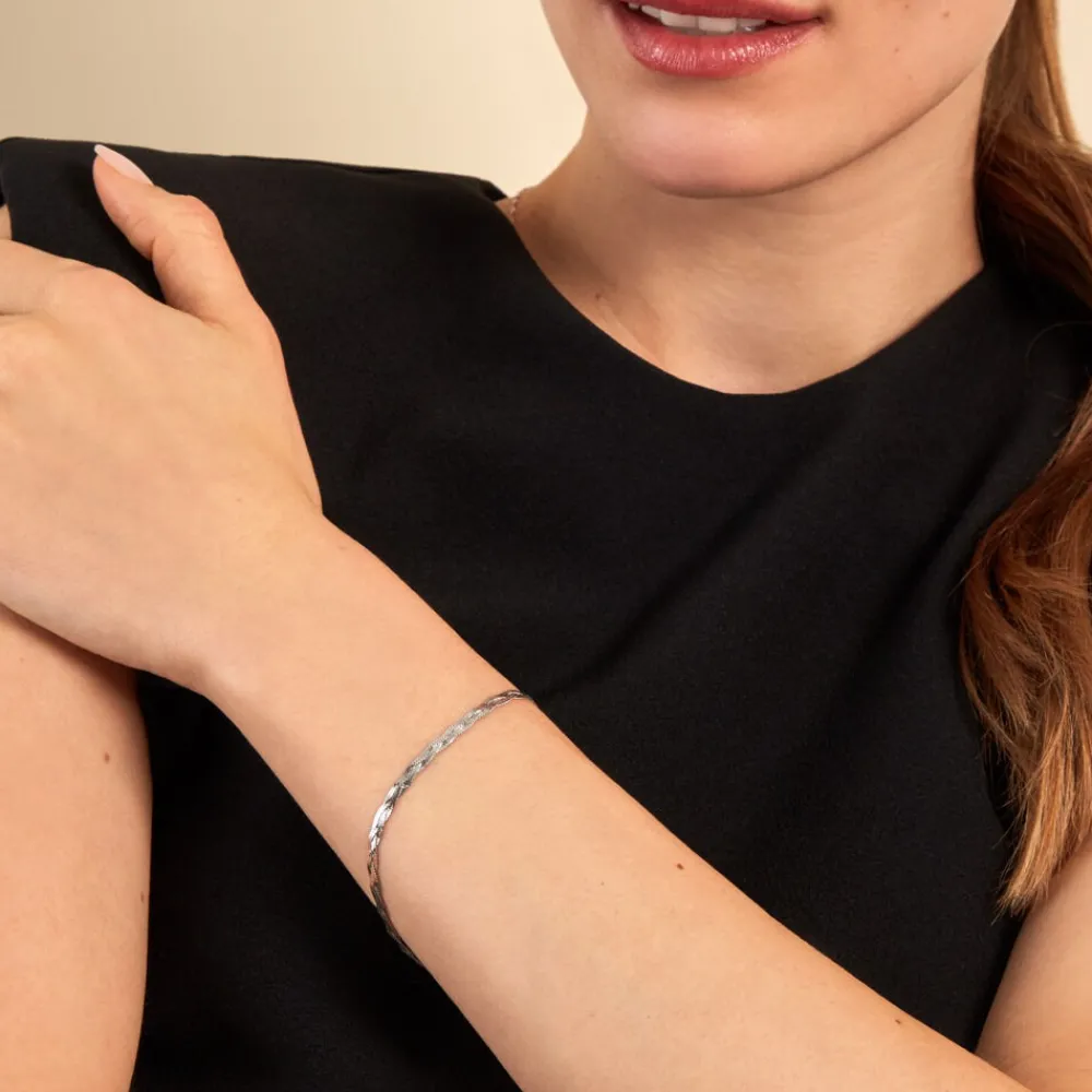 Marc Orian Bracelets|Idées Cadeaux Femme > Bracelet Tissia Argent Blanc