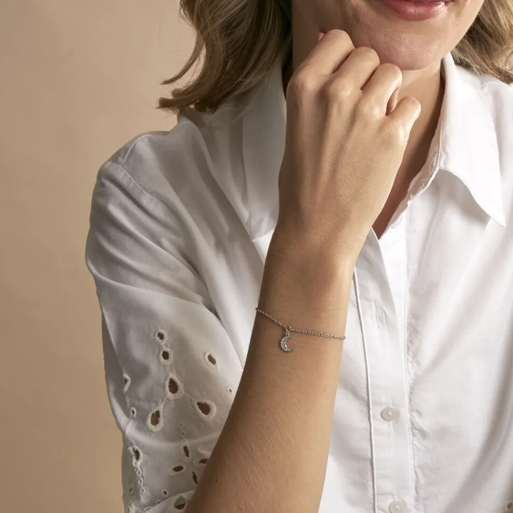 Marc Orian Bracelets|Bijoux Fantaisie > Bracelet Twiggy Argent Blanc
