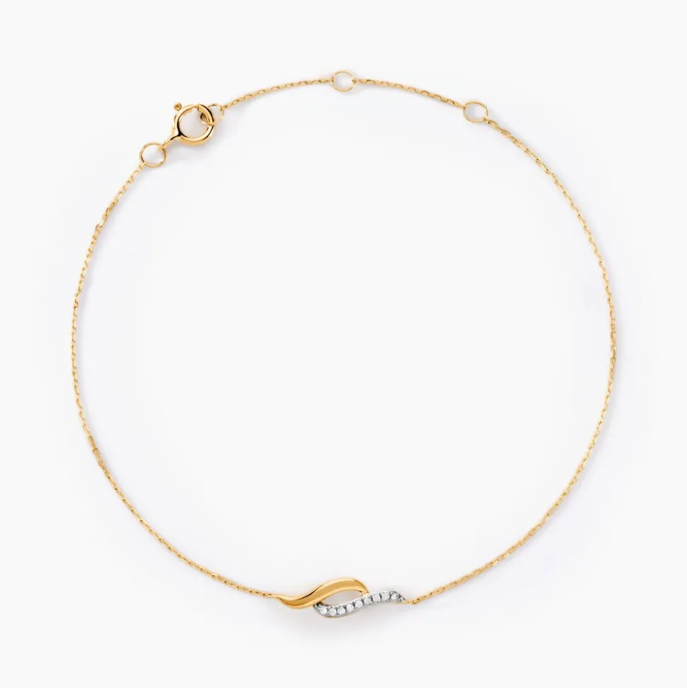Bracelet Tylane Or Jaune Diamant