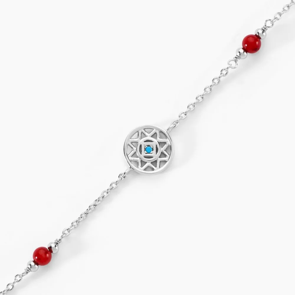Marc Orian Bracelets|Idées Cadeaux Femme > Bracelet Umah Argent Blanc Corail Oxyde De Zirconium