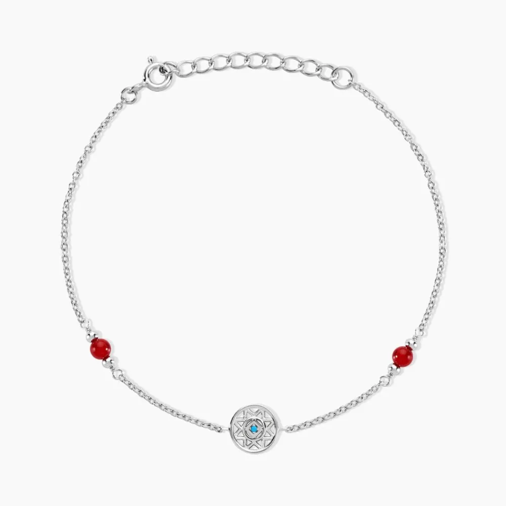 Marc Orian Bracelets|Idées Cadeaux Femme > Bracelet Umah Argent Blanc Corail Oxyde De Zirconium