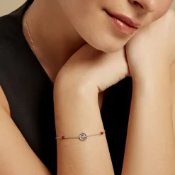 Marc Orian Bracelets|Idées Cadeaux Femme > Bracelet Umah Argent Blanc Corail Oxyde De Zirconium