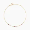Marc Orian Bracelets Or|Bracelets > Bracelet Valora Or Jaune Rhodolite Oxyde De Zirconium