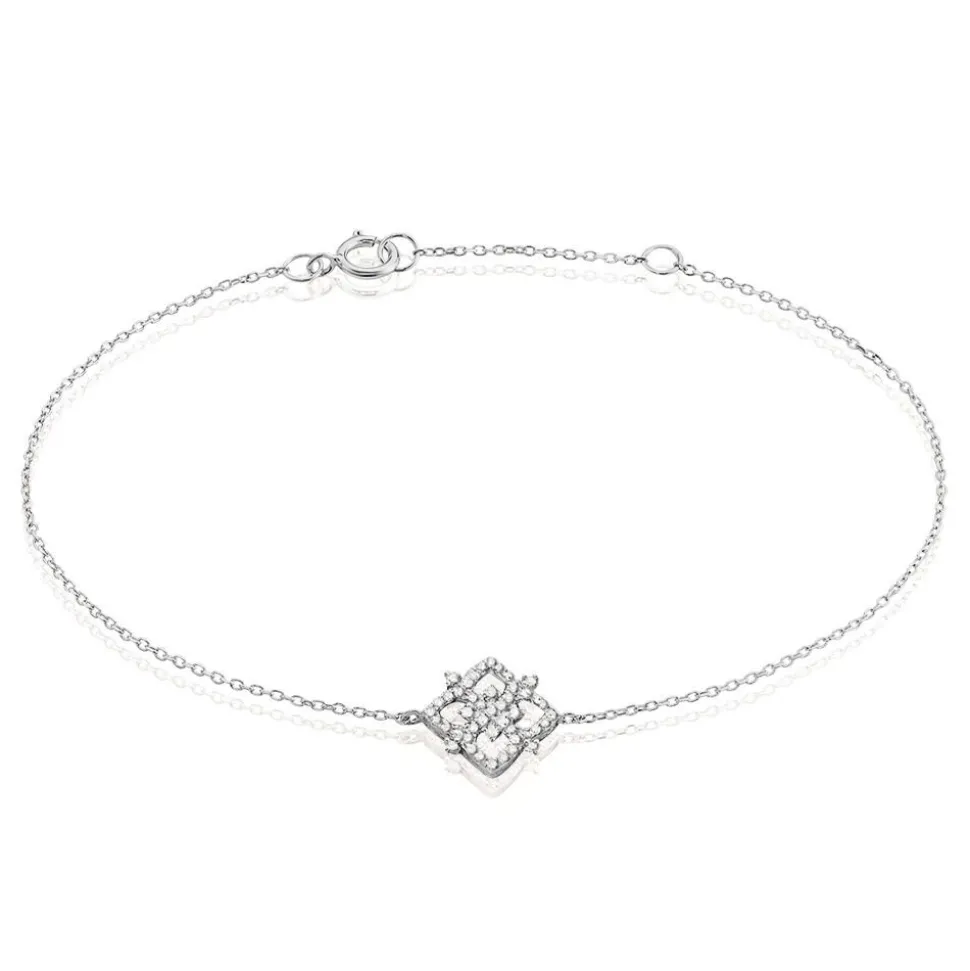 Bracelet Vasya Or Blanc Diamant