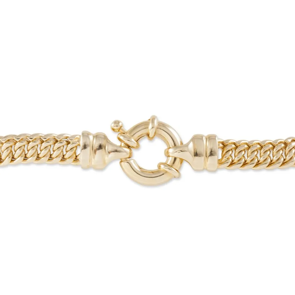 Bracelet Violette Plaqué Or Jaune