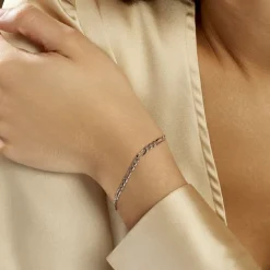Marc Orian Bracelets Mailles|Bracelets > Bracelet Vivian Argent Blanc