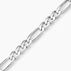Marc Orian Bracelets Homme|Bijoux Homme > Bracelet Vivian Maille Alternee 1/3 Argent Blanc