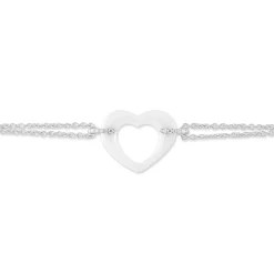 Bracelet Vivianne Argent Blanc Oxyde De Zirconium Et Céramique
