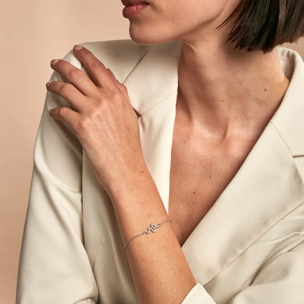 Marc Orian Bracelets|Idées Cadeaux Femme > Bracelet Yoshie Argent Blanc