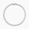 Marc Orian Bracelets Mailles|Bracelets > Bracelet Zoubeida Argent Blanc