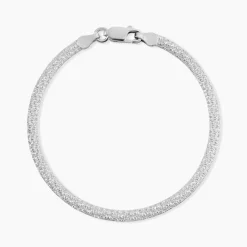 Marc Orian Bracelets Mailles|Bracelets > Bracelet Zoubeida Argent Blanc