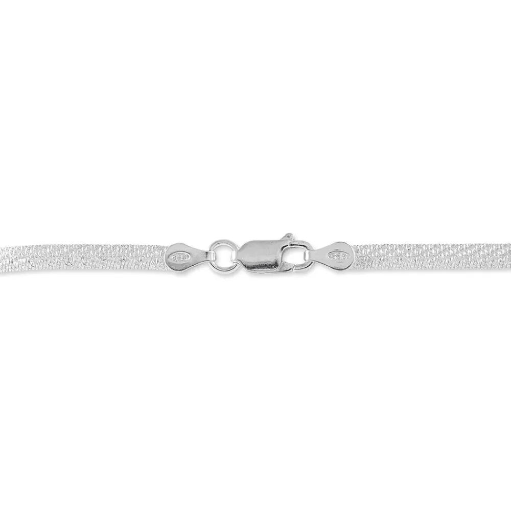 Marc Orian Bracelets Mailles|Bracelets > Bracelet Zoubeida Argent Blanc