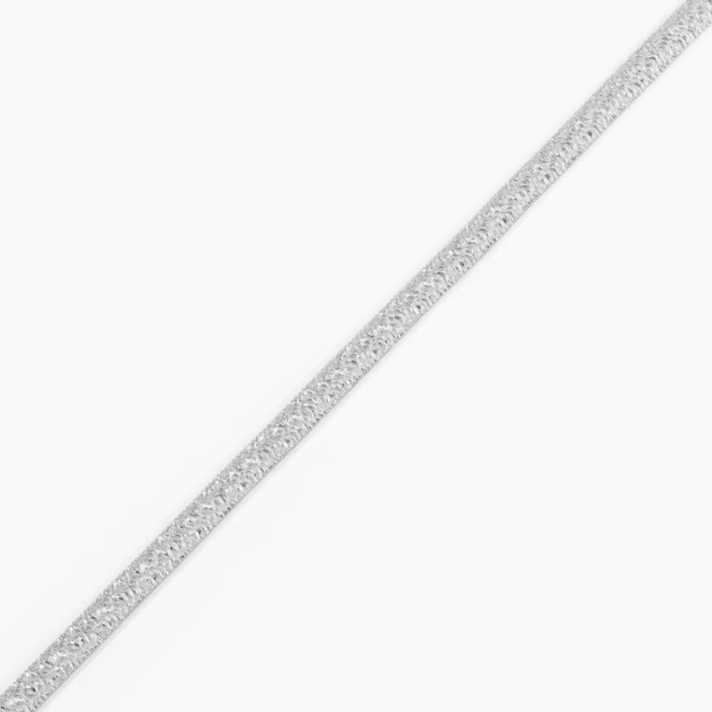 Marc Orian Bracelets Mailles|Bracelets > Bracelet Zoubeida Argent Blanc