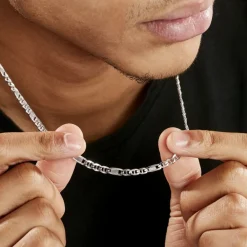 Marc Orian Colliers|Colliers Argent > Chaine Jeremi Argent Blanc