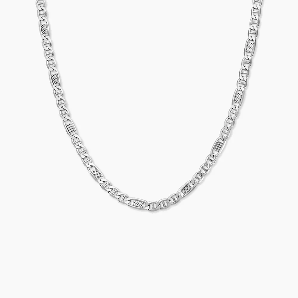 Marc Orian Colliers|Colliers Argent > Chaine Jeremi Argent Blanc