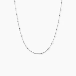 Marc Orian Colliers Fantaisie|Colliers > Chaine Kathi Argent Blanc
