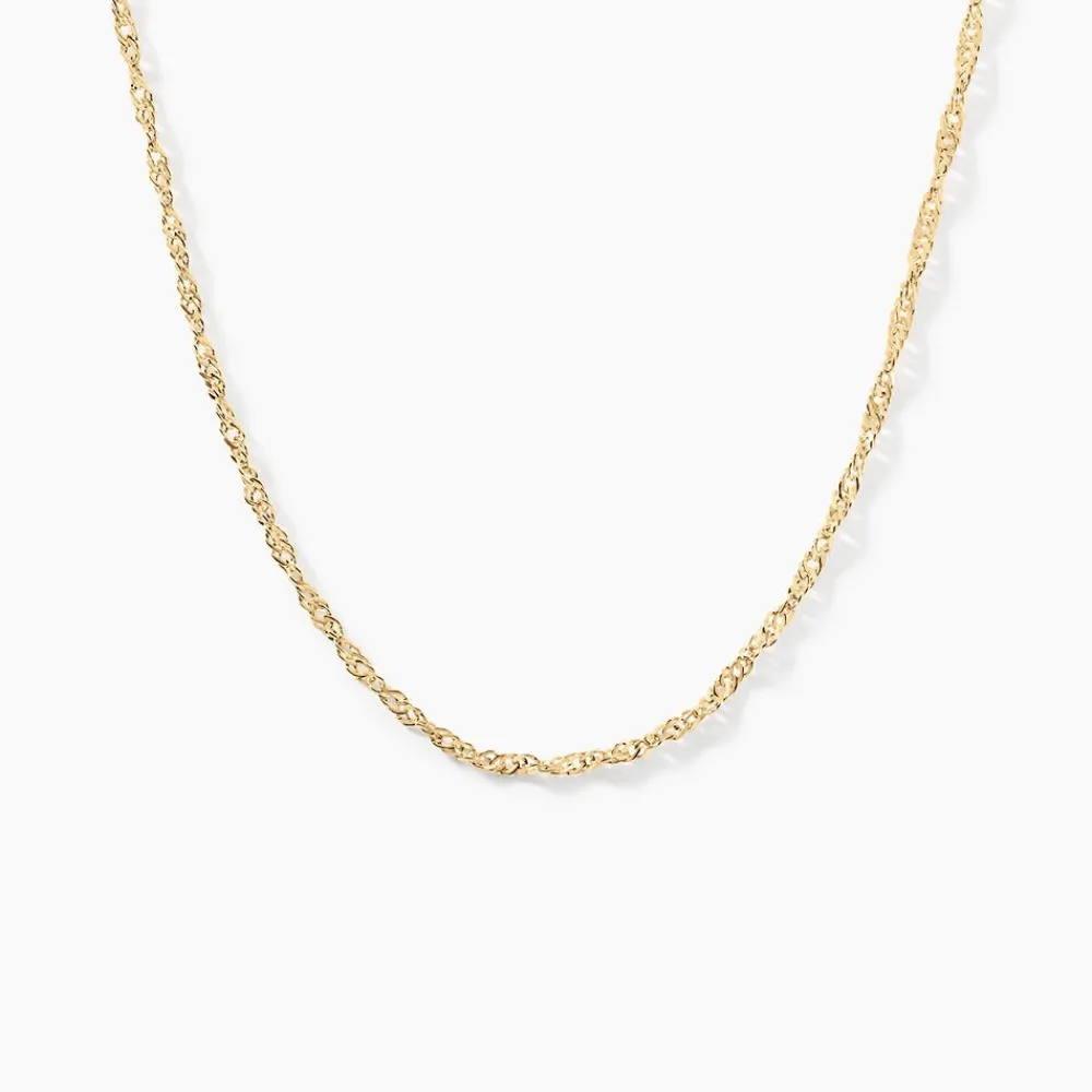 Marc Orian Colliers|Bijoux Femme > Chaîne Abbygail Maille Singapour Or Jaune