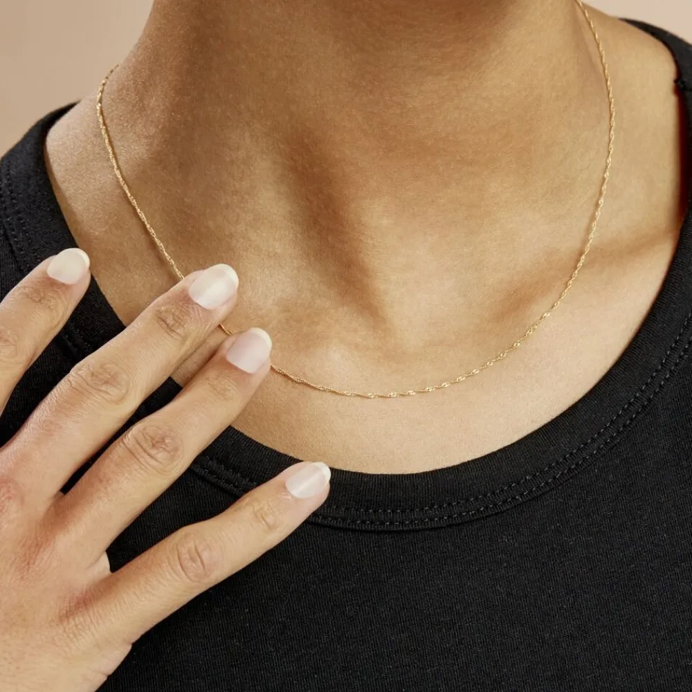 Marc Orian Colliers|Bijoux Femme > Chaîne Alicianeae Maille Singapour Or Jaune