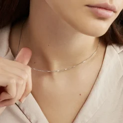Marc Orian Colliers Fantaisie|Colliers > Chaîne Alyze Argent Blanc