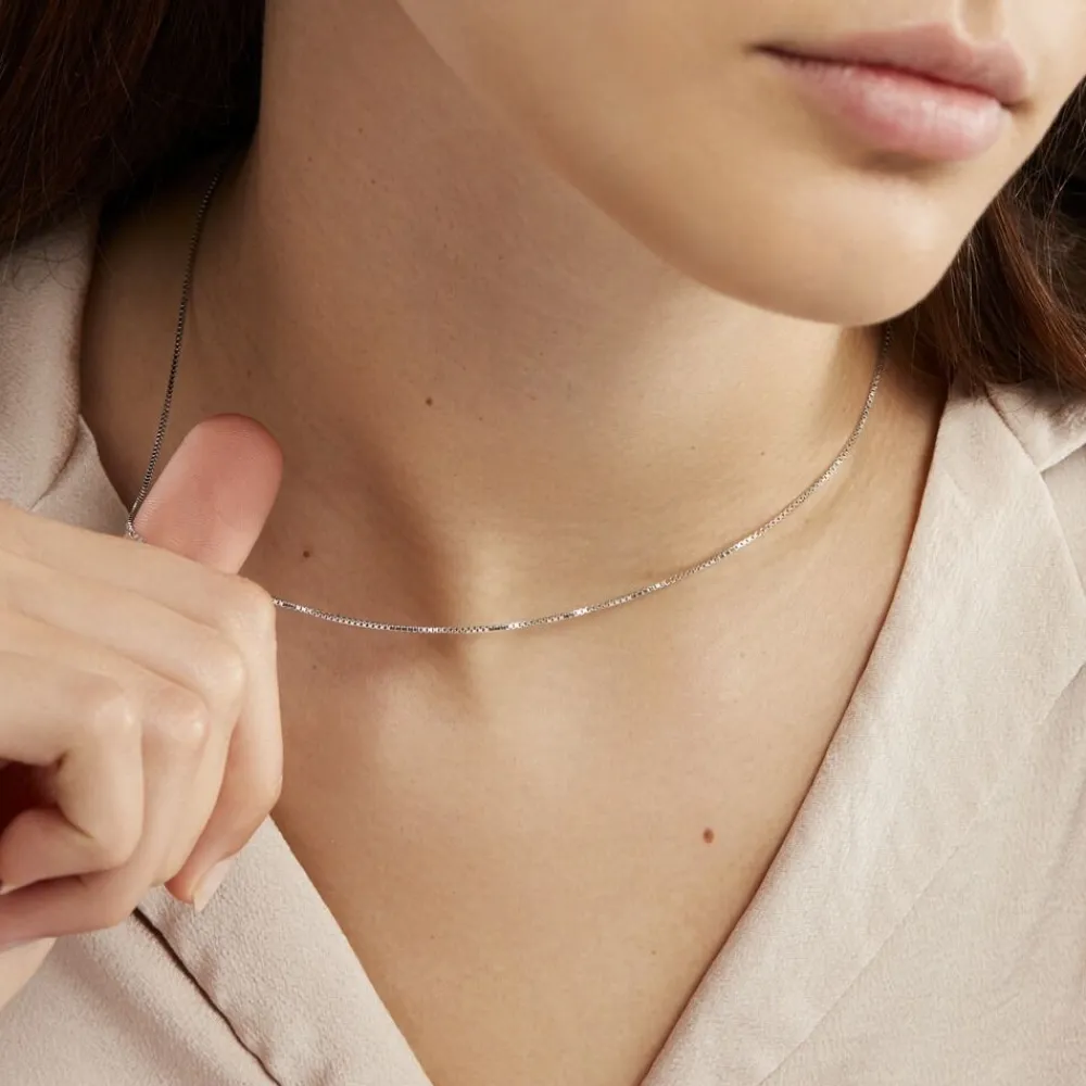 Marc Orian Colliers Fantaisie|Colliers > Chaîne Alyze Argent Blanc