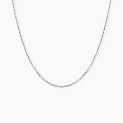 Chaîne Alyze Argent Blanc