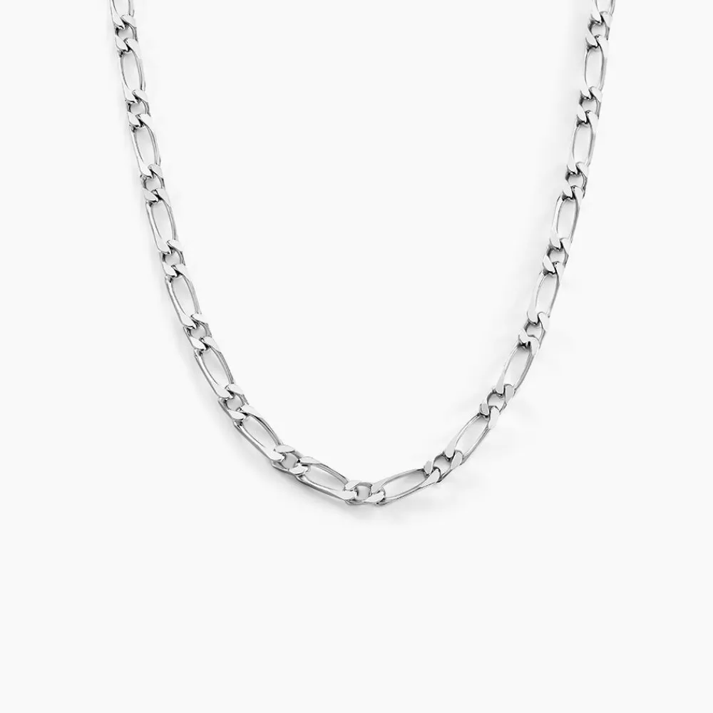 Marc Orian Colliers|Colliers Argent > Chaîne Anilo Maille Alternée Argent Blanc